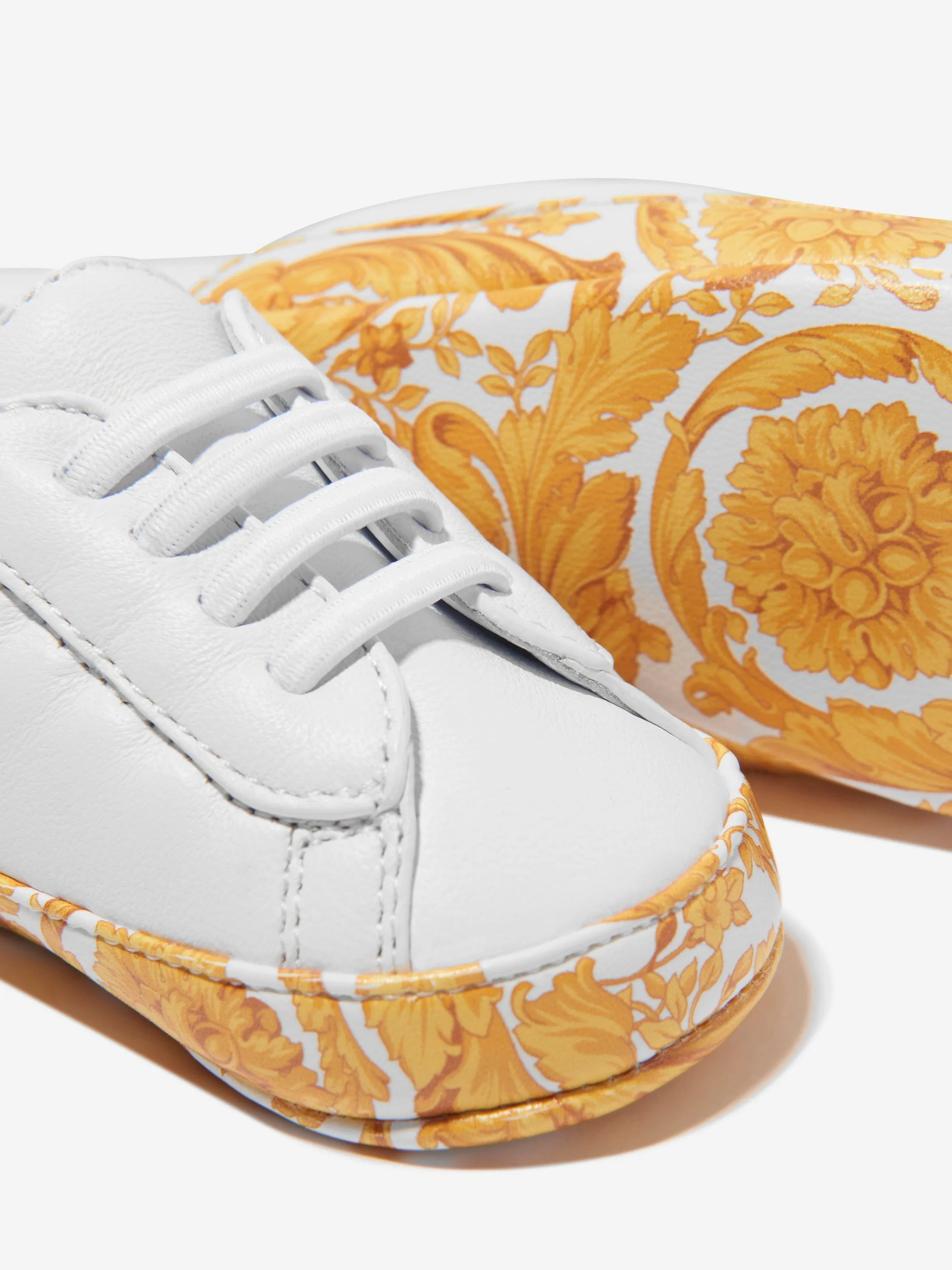 Versace Baby Barocco Trainers in White