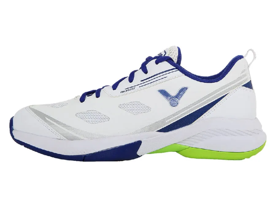 Victor A610III-AB Court Shoes [Pearly White/Mazarine Blue]