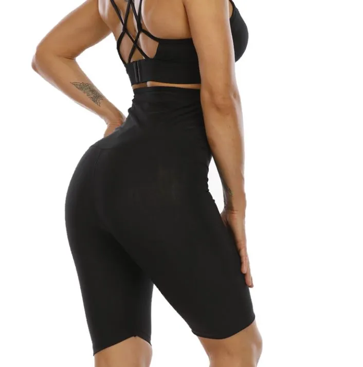 Waist Training High-Rise Leggings - Butt Lifting High-waisted Compression Leggings and Waist Trainer 2 in 1