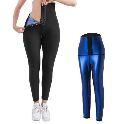 Waist Training High-Rise Leggings - Butt Lifting High-waisted Compression Leggings and Waist Trainer 2 in 1