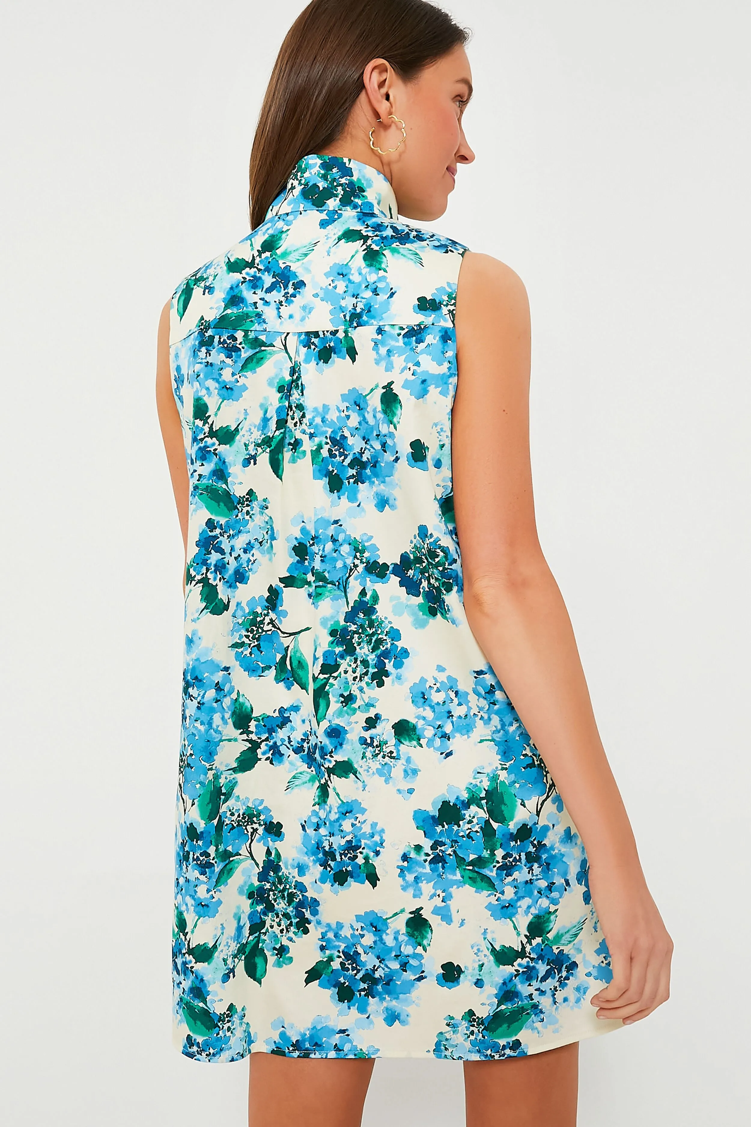 Water's Edge Hydrangea Sleeveless Charlie Dress