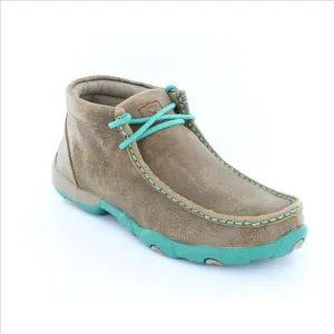 WDM0020 Twisted X Women’s Driving Moccasin – Bomber/Turquoise