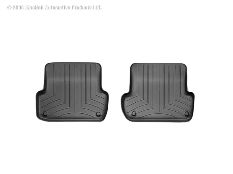 WeatherTech 02-08 Audi A4/S4/RS4 Rear FloorLiner - Black