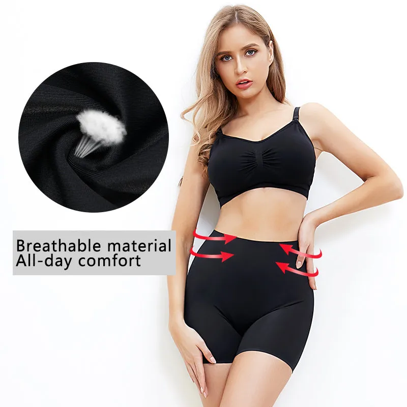 Women's Safety Slip Shorts Under Skirt Seamless Anti Chafing Boxer High Waist Boyshorts Anti-emptied Panties Yoga Short Pants