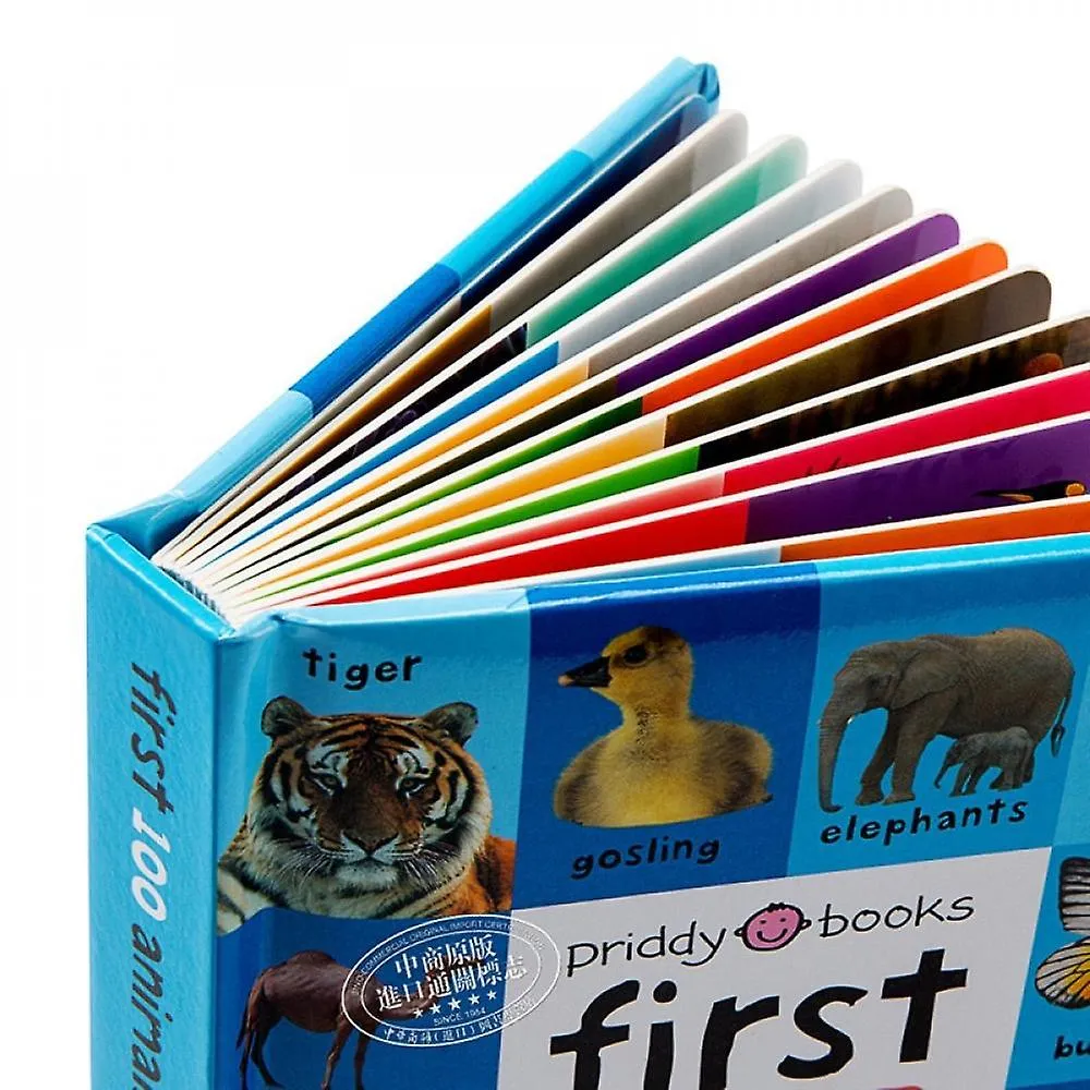 Words Books For Kids Early Education First 100 Animals Words In English Hardcover Board Children Learning Picture