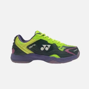 Yonex Mens Dual Badminton Shoes -Maritime blue/Neon Line/Electric Purple