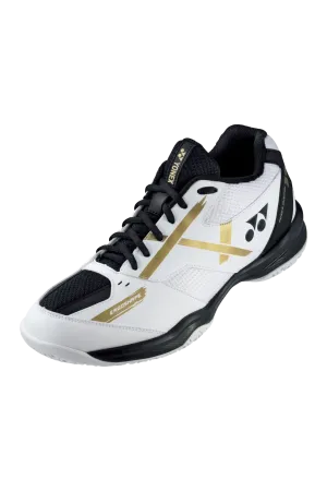 Yonex Power Cushion 39 Wide Unisex Shoes (White/Gold) 2024