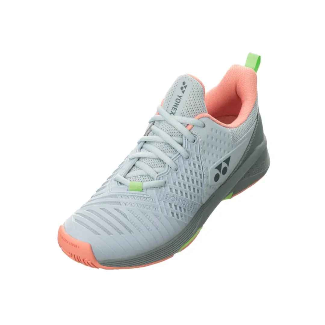 Yonex Power Cushion Sonicage 3 Ladies Shoes:  All Courts [Greyish Blue/Pink]