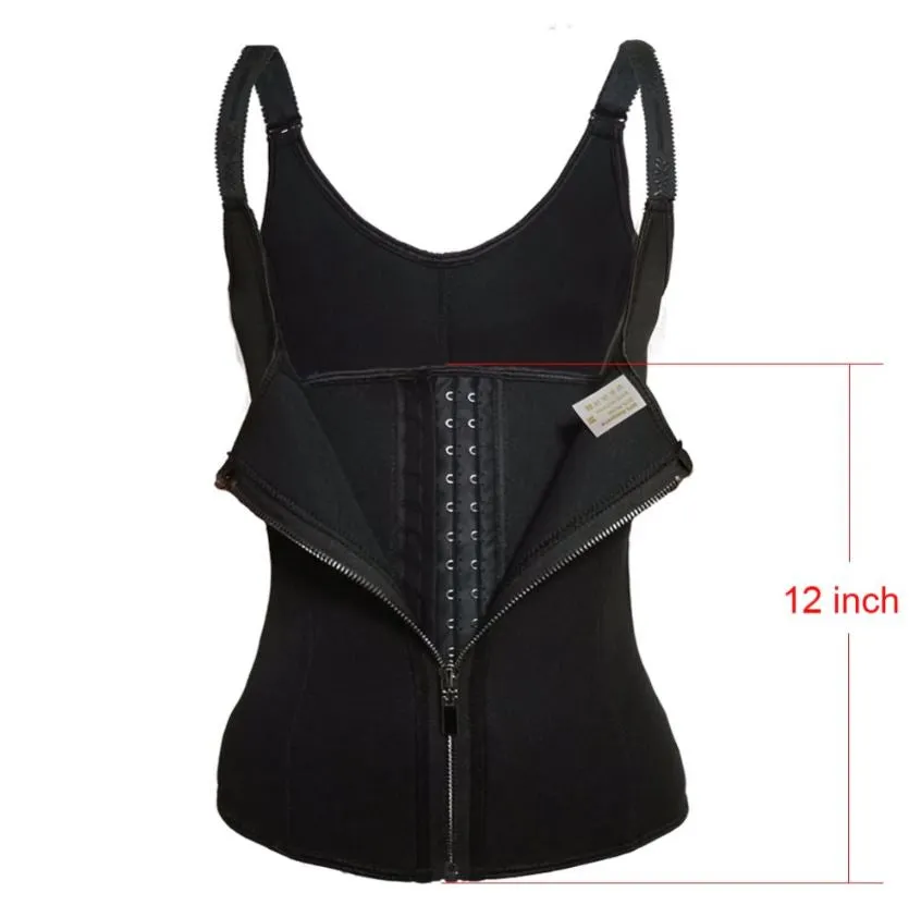 Zip and Clip Neoprene Waist Trainer Vest