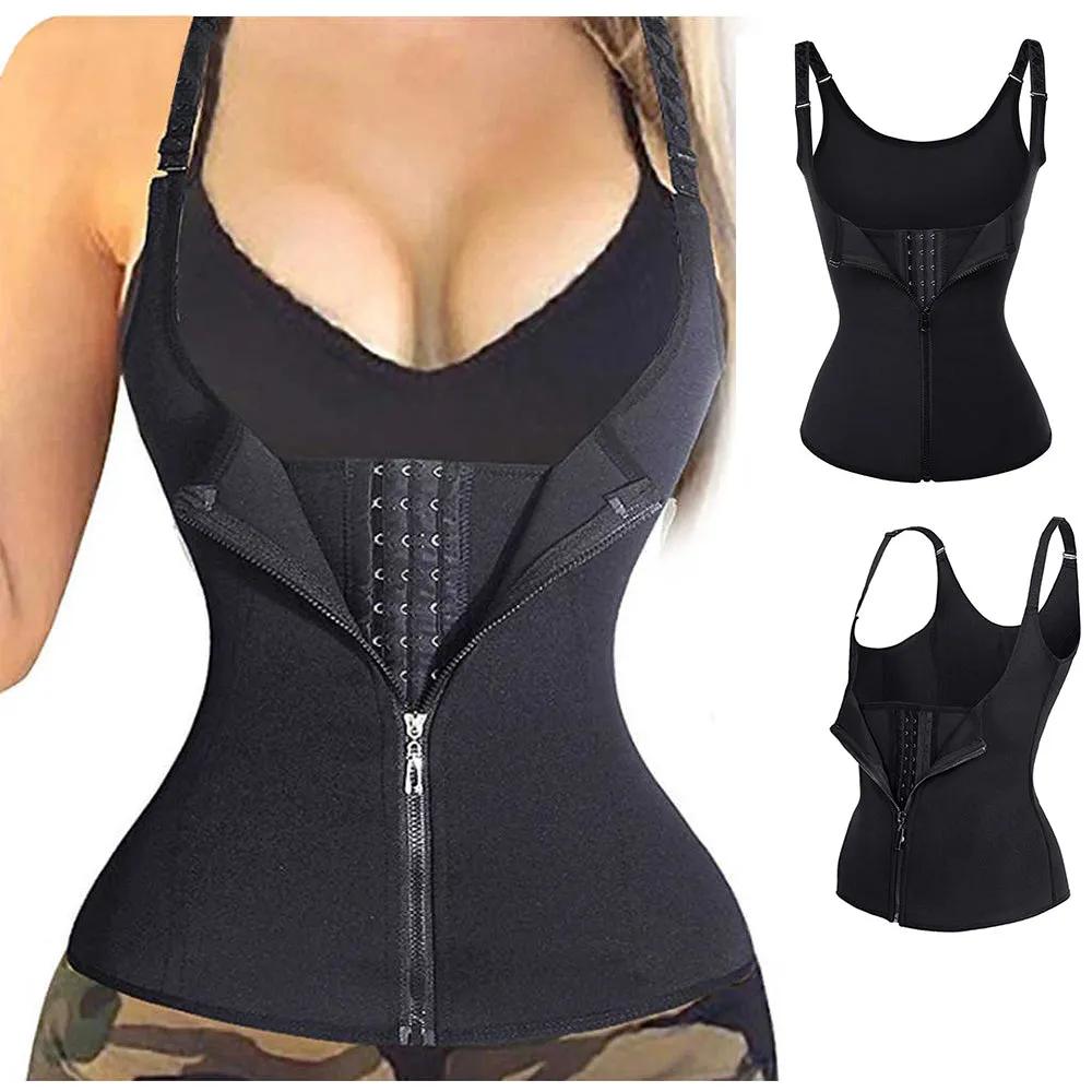 Zip and Clip Neoprene Waist Trainer Vest