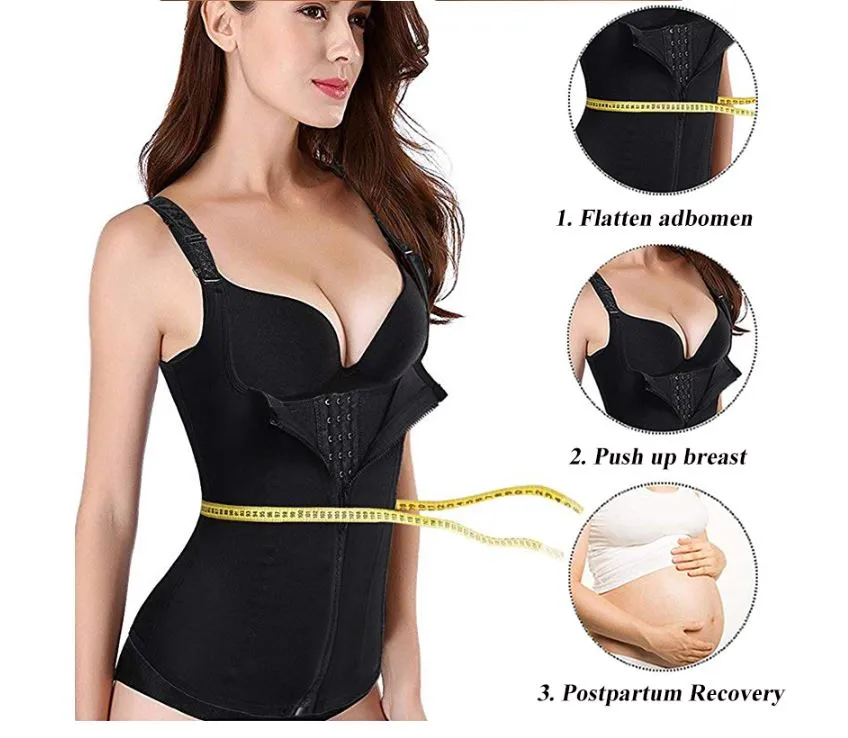 Zip and Clip Neoprene Waist Trainer Vest