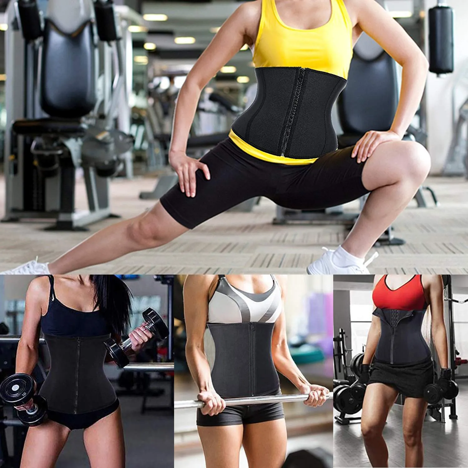 Zip and Clip Strapless Neoprene Waist Trainer