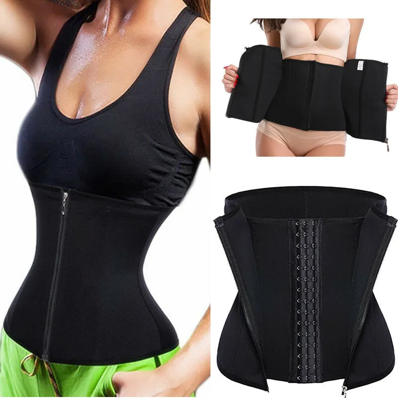 Zip and Clip Strapless Neoprene Waist Trainer