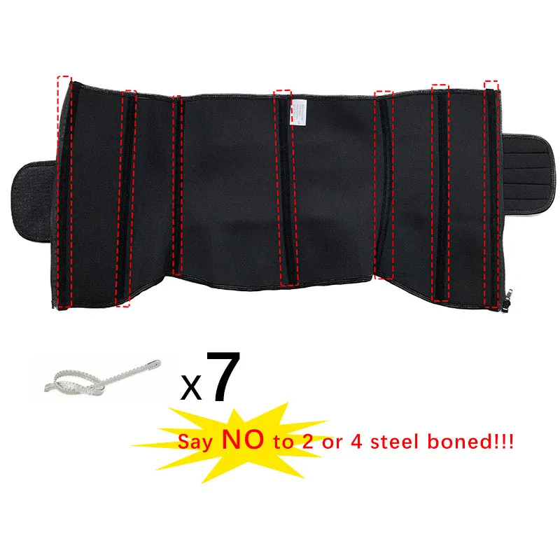 Zip and Fasten Neoprene Waist Trainer - One Velcro Belt