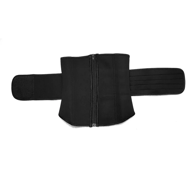 Zip and Fasten Neoprene Waist Trainer - One Velcro Belt