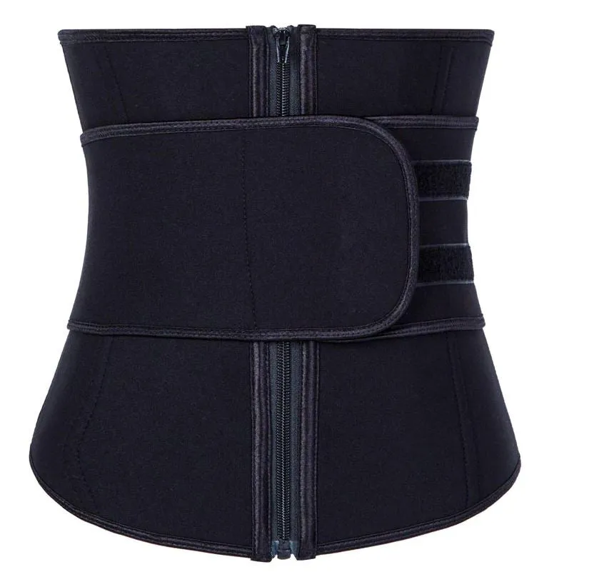 Zip and Fasten Neoprene Waist Trainer - One Velcro Belt