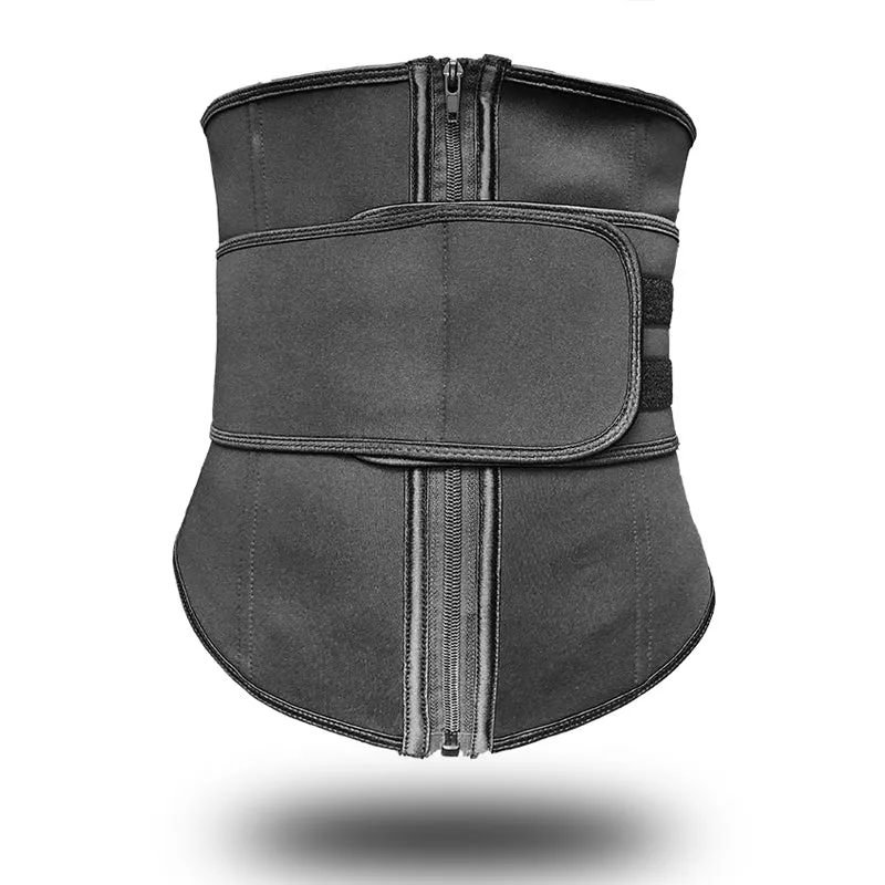 Zip and Fasten Neoprene Waist Trainer - One Velcro Belt